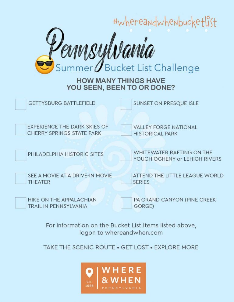 Summer Bucket List Challenge Where & When