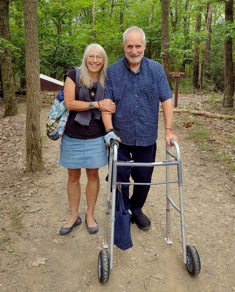 Cindy and Todd at Hawk Mountain in Kempton, Berks Co.