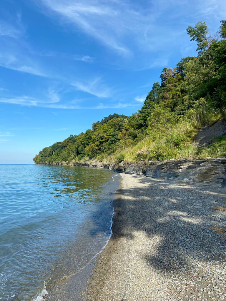 Shoreline along Lake Eric in PA