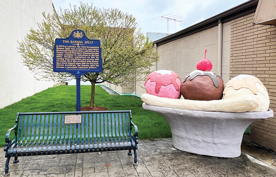 Birthplace of the Banana Split historical marker