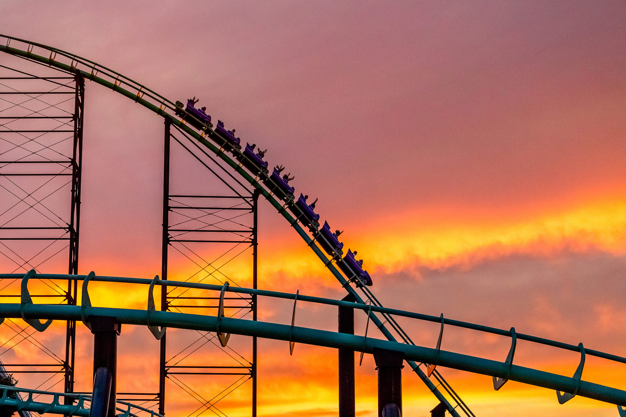 Phantoms Revenge Rollercoaster at Kennywood Park, Pittsburgh